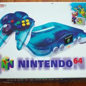 Boîte de Nintendo 64 Clear Blue